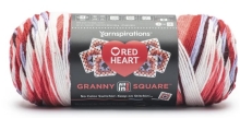 Red Heart Granny Squares - Soft White Hot Stuff
